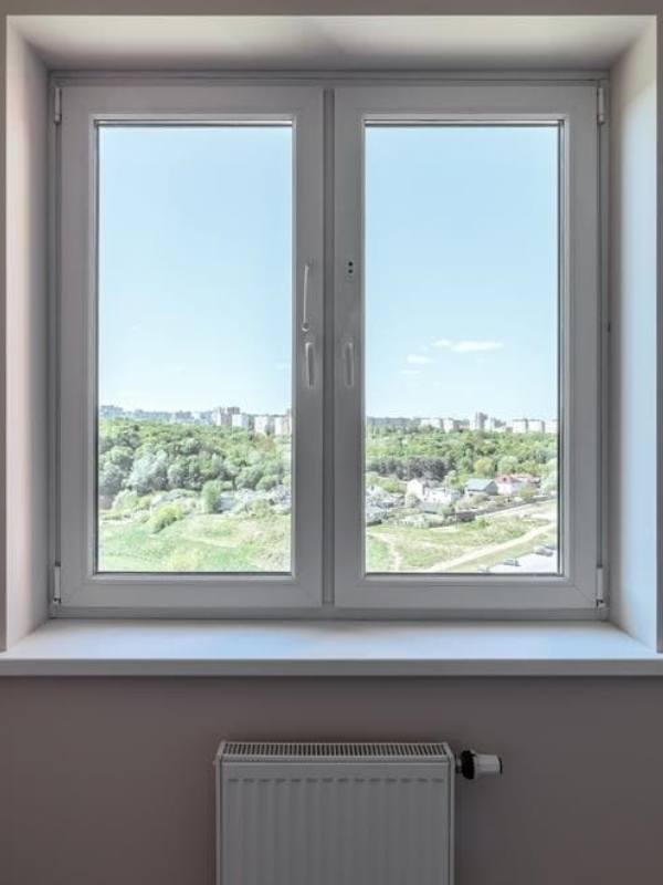 Ventana aluminio lacada blanco