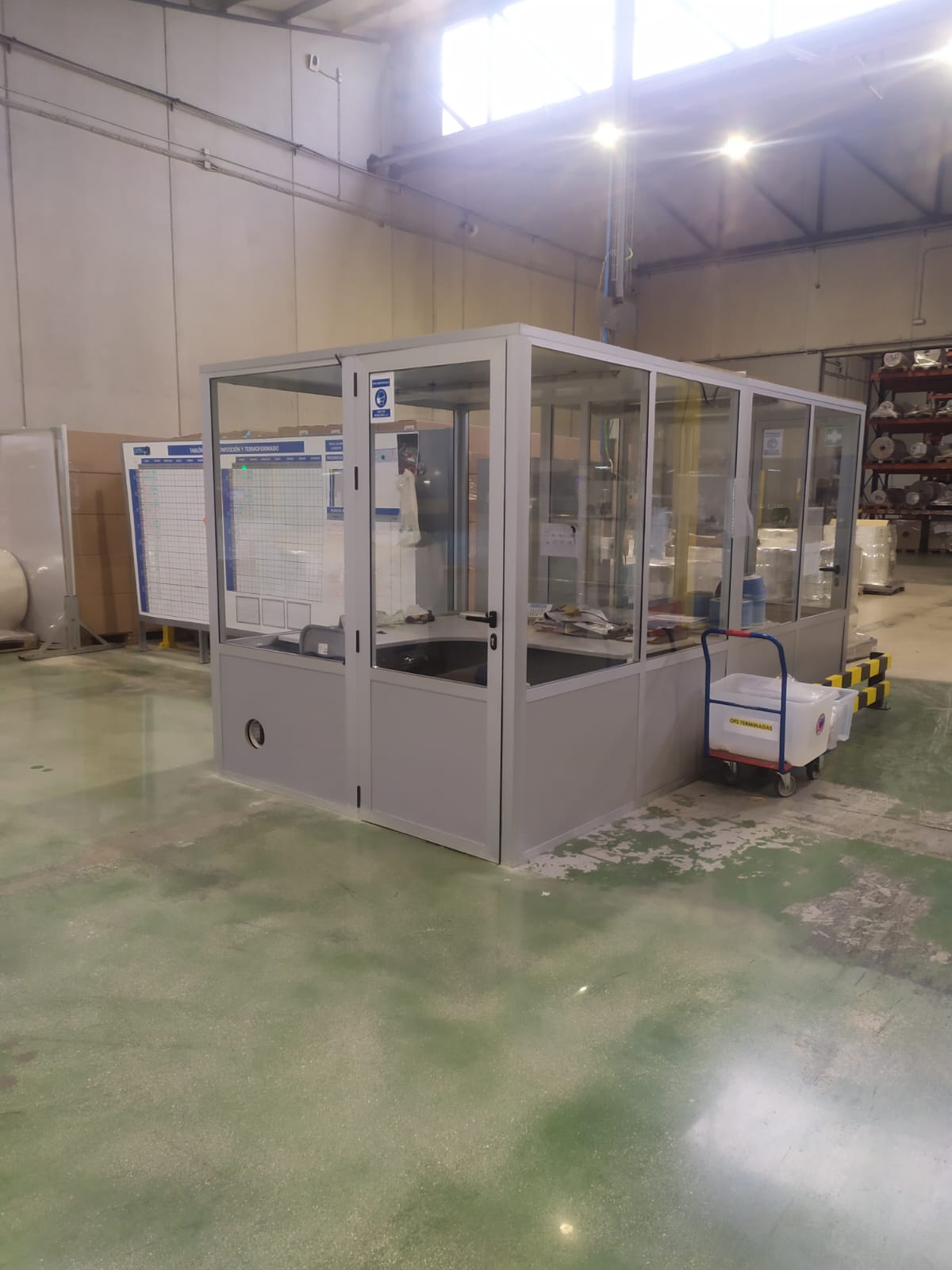 Oficina modular alumnio con vidrio