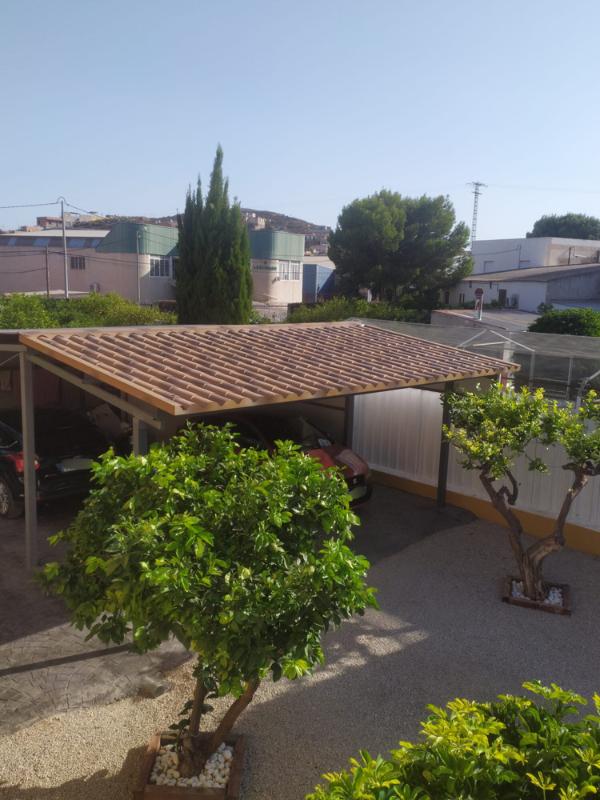 Pergola panel sandwich cochera